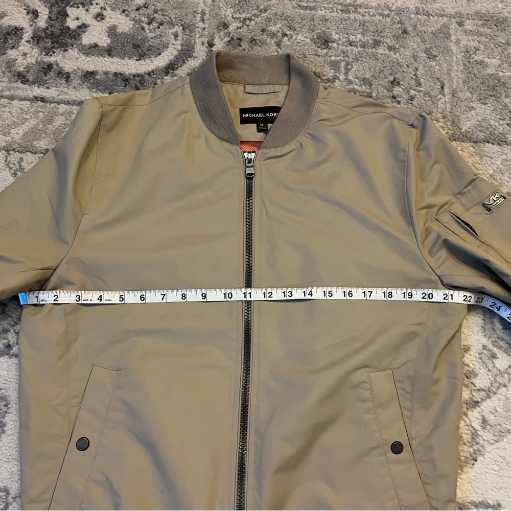Michael Kors Men's Military Olive Bomber Jacket - Size Medium - Picture 9 of 11